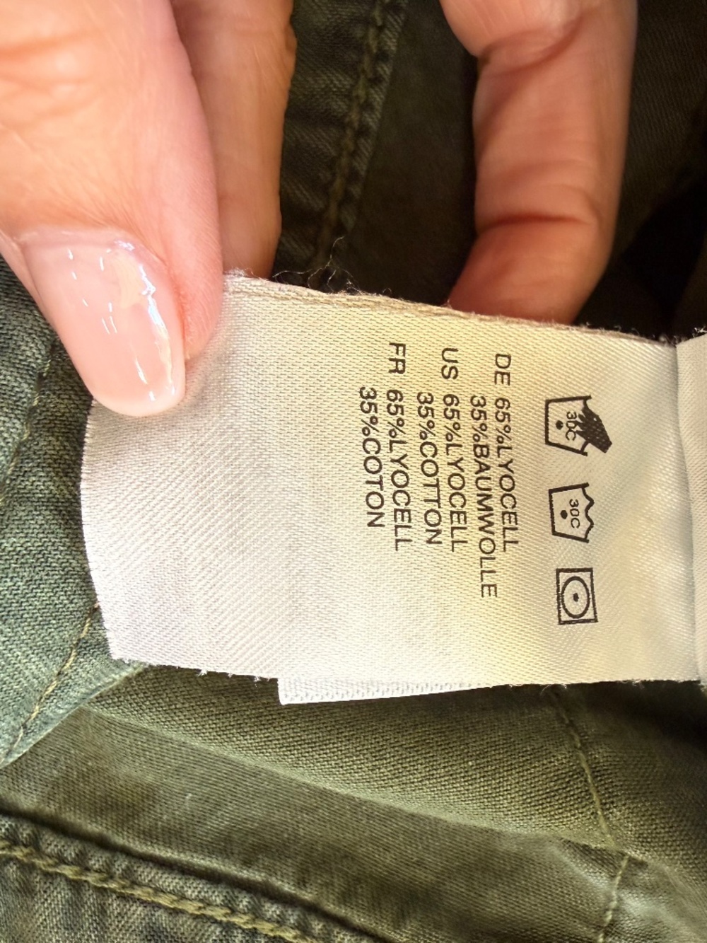 Articles of Society Belle shorts, army green, 26 - Picture 9 of 10